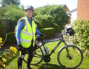 John Howson with his bike